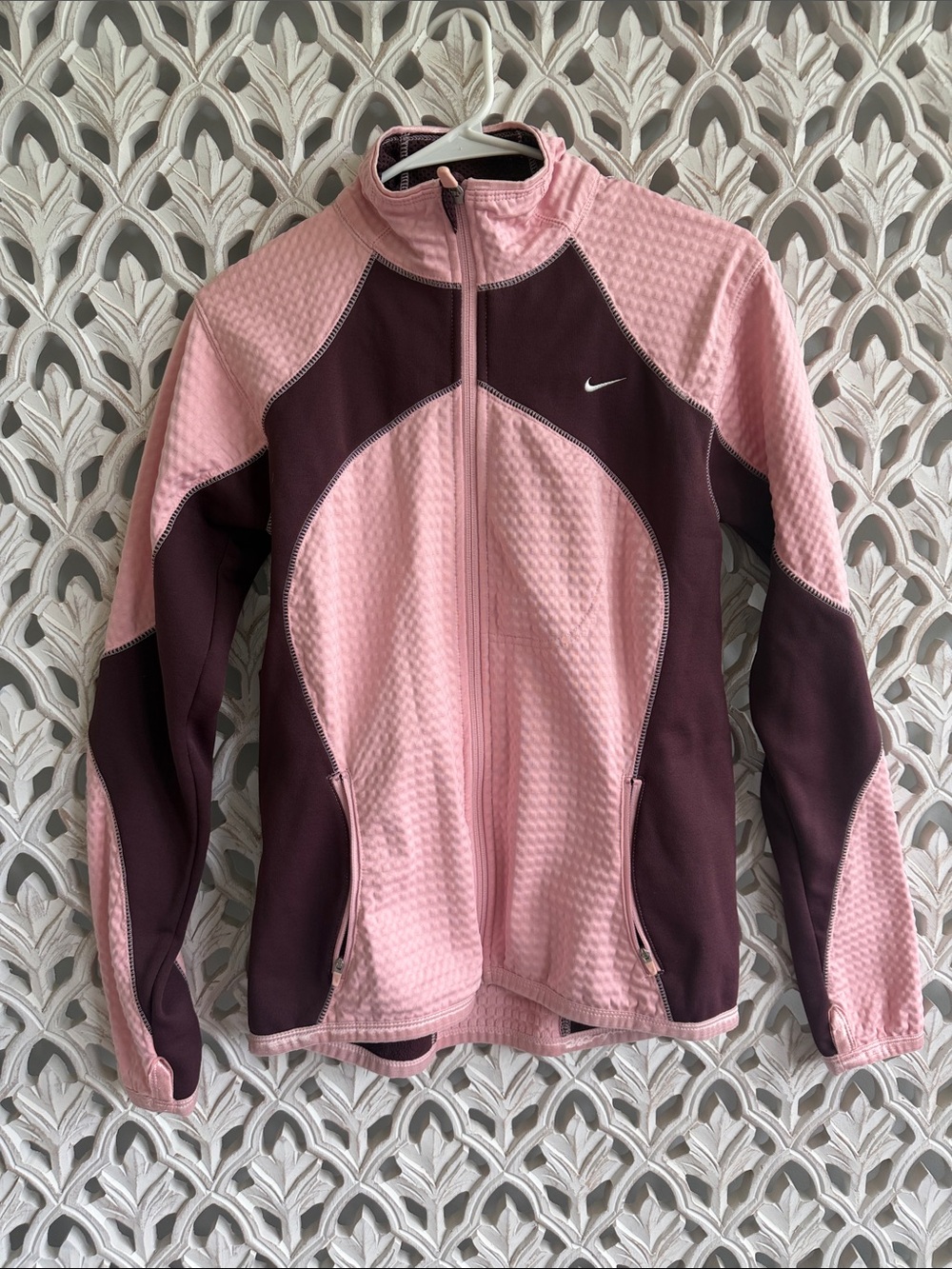 Pink Nike Therma-FIT full-zip training jacket, women’s M